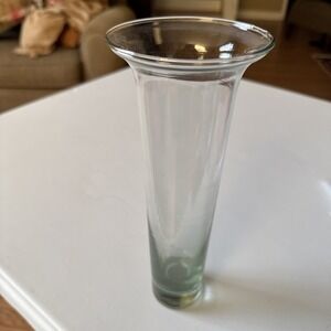 Trumpet Vase Scandinavian/Finnish/Danish 10" Heavy Base Flared Rim 1960s MCM